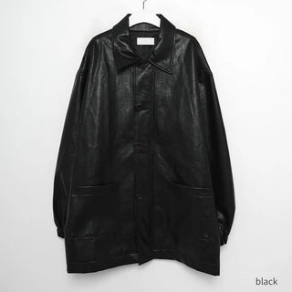 Single Half Leather Jacket
