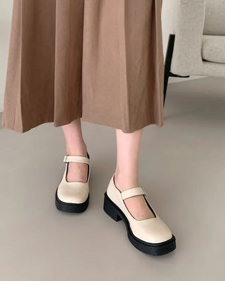 (3 colors) Basic Mary Jane Loafers