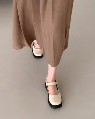 (3 colors) Basic Mary Jane Loafers