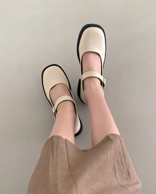 (3 colors) Basic Mary Jane Loafers
