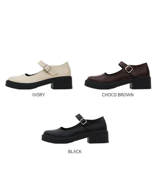 (3 colors) Basic Mary Jane Loafers