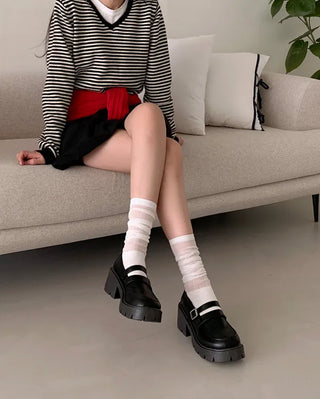 (Enamel/Matte) Platform Merijane Loafers