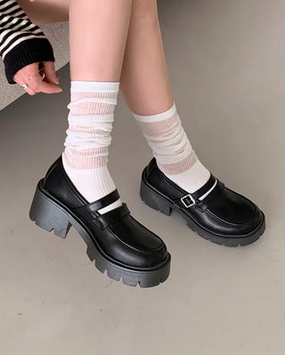 (3cm/6cm) Strap Loafers