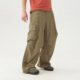 [Monterest] Washed Pleated Parachute Pants