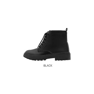 0424 Basic Lace-Up Short Boots (1 color)