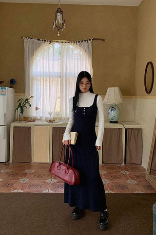 high collar tops / suspender dress