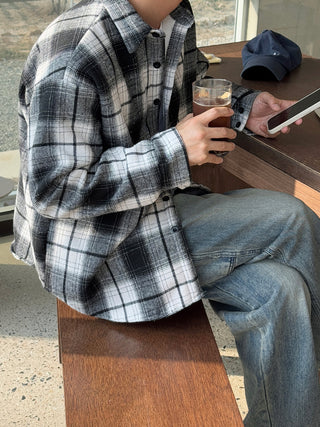 Encore Wool Tartan Check Shirt