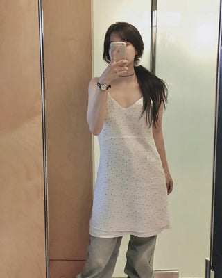 Satin Layered Camisole Dress