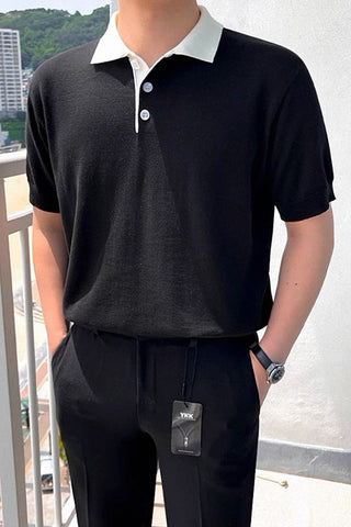 polo knitted lapel t-shirts