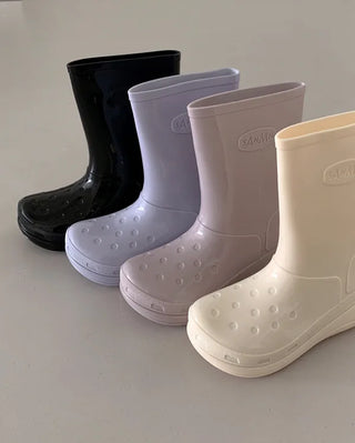 Glossy Half Rain Boots (4 colors)