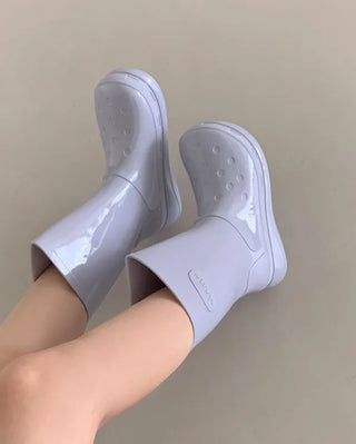Glossy Half Rain Boots (4 colors)