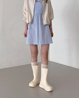 Glossy Half Rain Boots (4 colors)