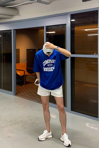 loose versatile letter t-shirts