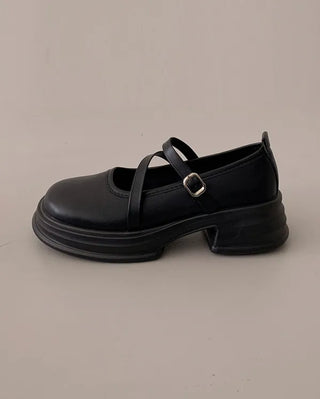 0478 Mary Jane Platform Loafers (2 colors)