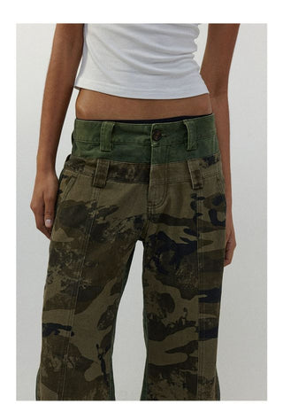 CONP Camouflage patchwork pants (olive)