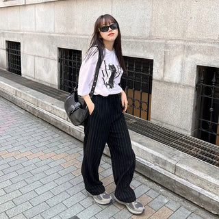 Striped Banding Pants