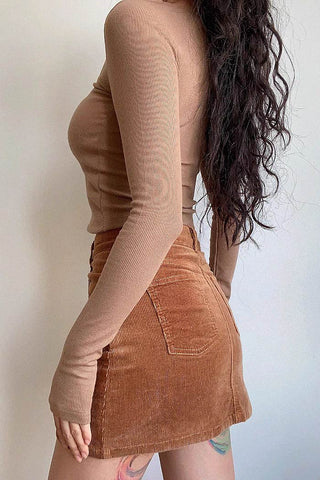 square neck slim fit top