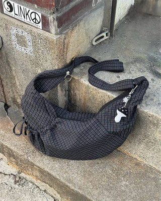 Checkered Big Crossbody Bag