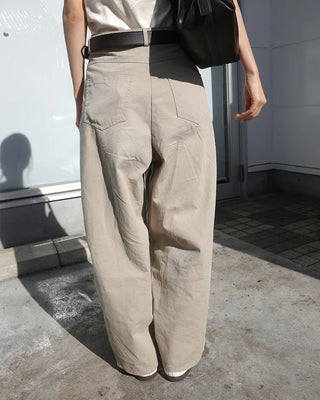 Basic Cotton Wide Pants