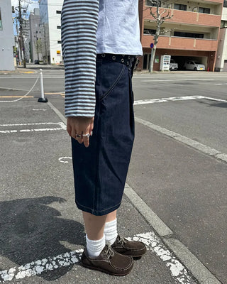 Denim Bermuda shorts