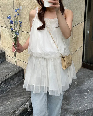 Chiffon lace blouse