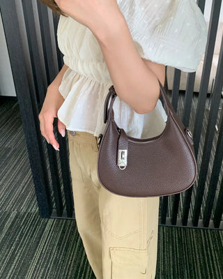 Beige pocket cotton wide-leg pants
