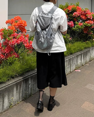 (UNISEX) Snap Bermuda Easy Pants