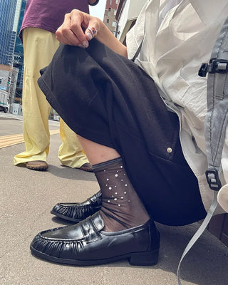 Shirring loafers