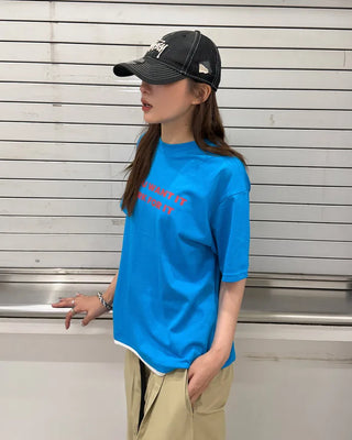 Layered lettering T-shirt