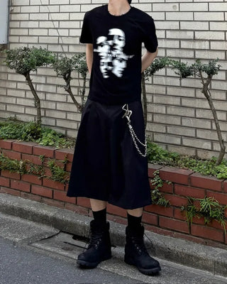 Face print T-shirt