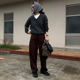 Alpaca Mix V-Neck Knit