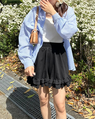 Can-can frill shorts