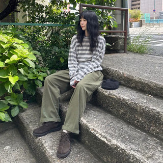 (Unisex) Casual Cotton Elastic Waist Pants