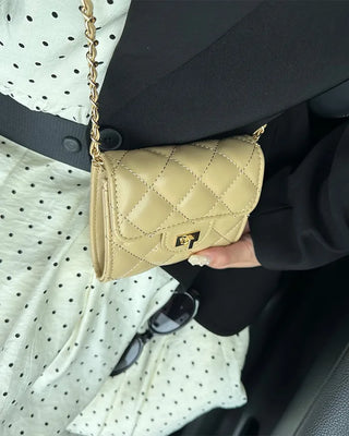 Quilted mini shoulder bag