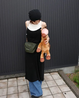High-collar camisole long dress