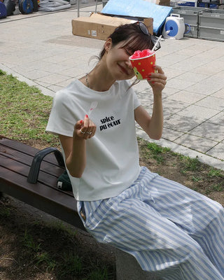 Lettering Short Sleeve T-Shirt