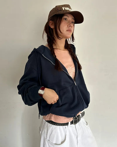 (ORIGINAL) Oversized Double Zip Hoodie (Fleece Lined)