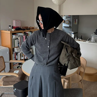 Simple Round Cardigan