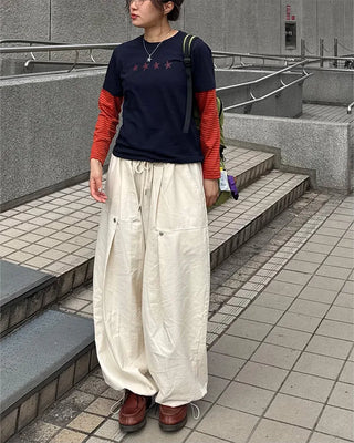 (Unisex) Rivet Tuck Balloon Pants