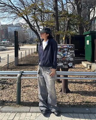 Cropped oversized hoodie