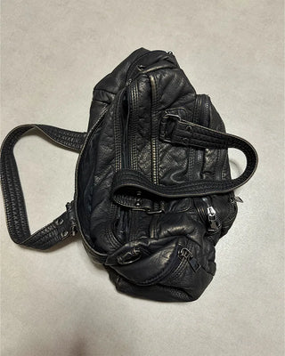 Vintage multi-pocket shoulder bag