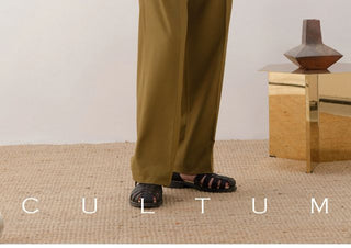 [CULTUM] Washable Relaxed Bamboo Trousers
