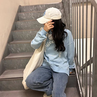Slit sweatshirt
