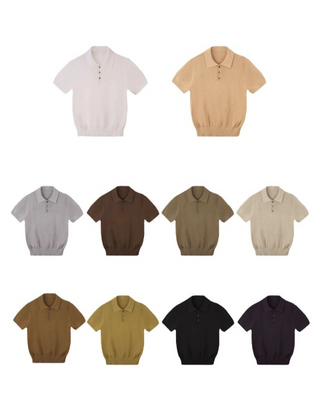 [CULTUM] Knit Polo Shirt