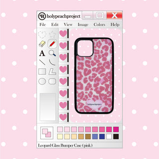 [MADE] Leopard Pink Glass Bumper iPhone Case
