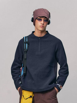 [Monterest] Honeycomb Fleece Half-Zip Pullover