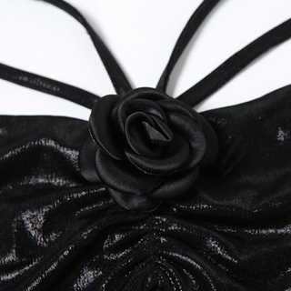 Long sleeve mesh hollow out flower applique cut out top