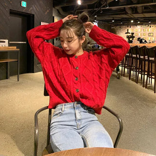 Round Cable Cardigan