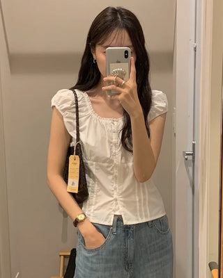Waistline detail blouse