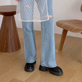 Simple platform loafers (2 colors)